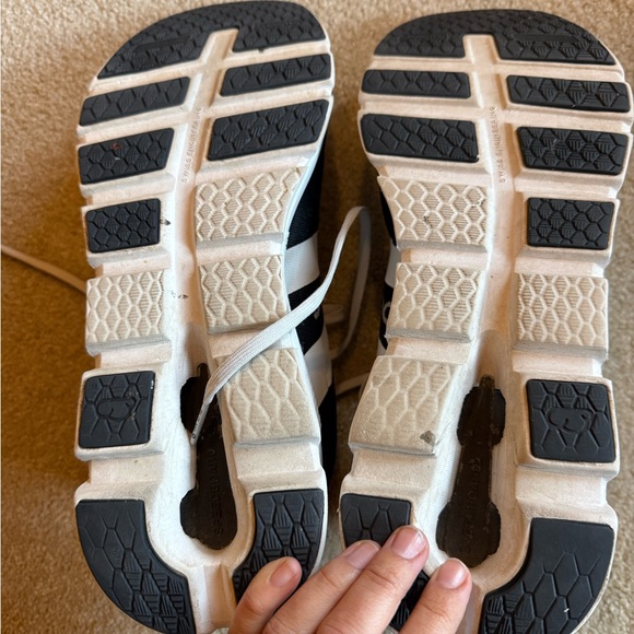 On Running Men's Athletic Shoes in White and Black - Picture 3 of 3